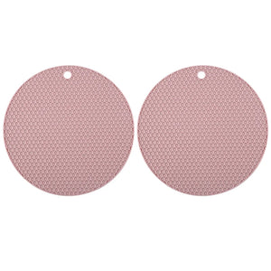 2/4 PCS Multifunction Heat Resistant Silicone Mat Drink Cup Coasters Nonslip Pads Pot Holder Table Placemat Kitchen Accessories