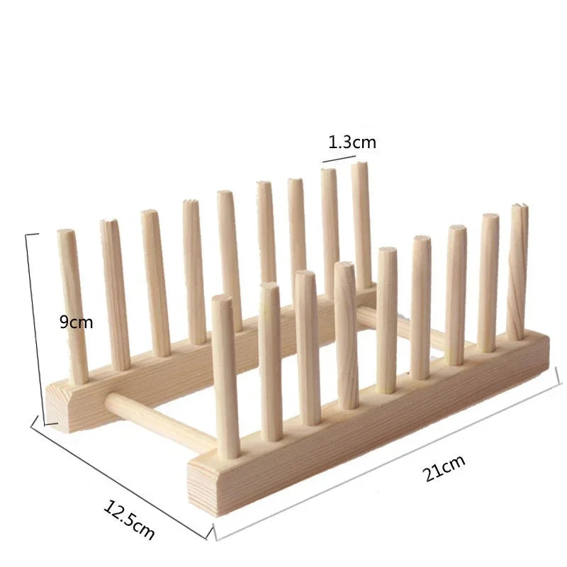 2026 DIY Locker Bamboo Drain Rack Wooden Plate Rack Dish Rack Kitchen Organizer for Plates/Cutting Boards/Plates/Cups/Pot Lid