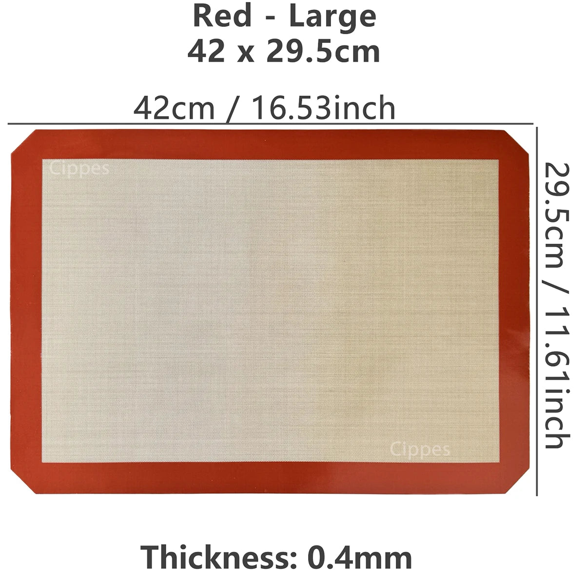 1PC Silicone Baking Mat for Oven, Thin 0.4Mm, Reusable Non Stick Heat Resistant Bakeware Sheets Liner Baking Tools for Cookie