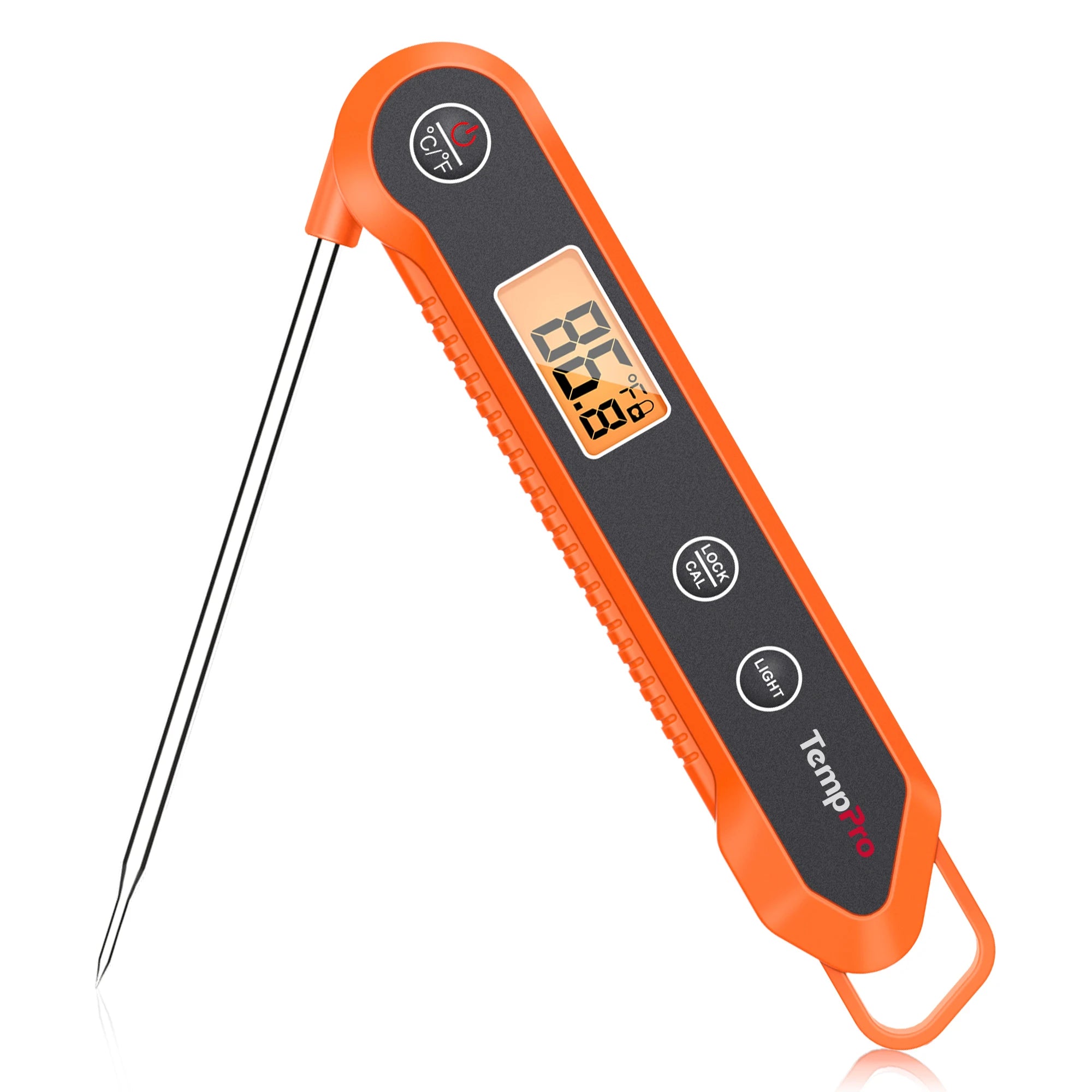 TP03H Digital Instant Read Meat Thermometer for Grilling，Waterproof Kitchen Food LCD Thermometer with Calibration
