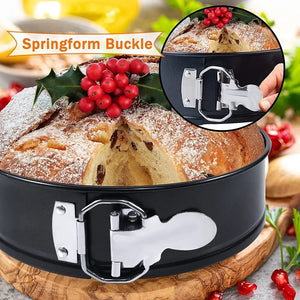 1Pcs 12/16/20/24/28Cm Springform Cake Pan Carbon Steel Non Stick Leakproof Cake Baking Pans with Removable Bottom round Mold