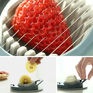 Multipurpose Stainless Steel Wire Egg Slicer,Egg Slicer for Hard Boiled Eggs, Aluminium Egg Cutter , Fruit Garnish Slicer