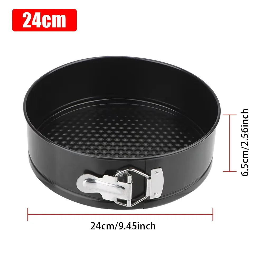 1Pcs 12/16/20/24/28Cm Springform Cake Pan Carbon Steel Non Stick Leakproof Cake Baking Pans with Removable Bottom round Mold