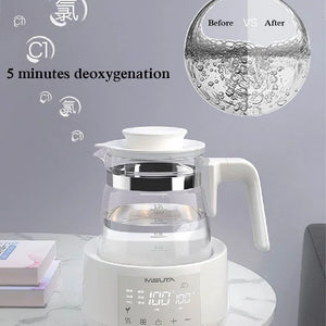 1200Ml Smart Constant Temperature Milk Regulator Glass Kettle Baby Milk Powder Electric Kettle Multifunctional Milk Warmer 220V