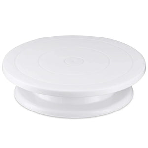 1/6Pcs Cake Turntable Set with 2 Frosting Spatula 3 Icing Smoother Scraper Cake Decorating Kit Baking Supplies Kit for Party