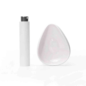 Coffee Bean Dosing Cup & Spray Bottle Kit for Bar, Static Reduction Ceramic Single Dose Tray, Barista Accessories Set