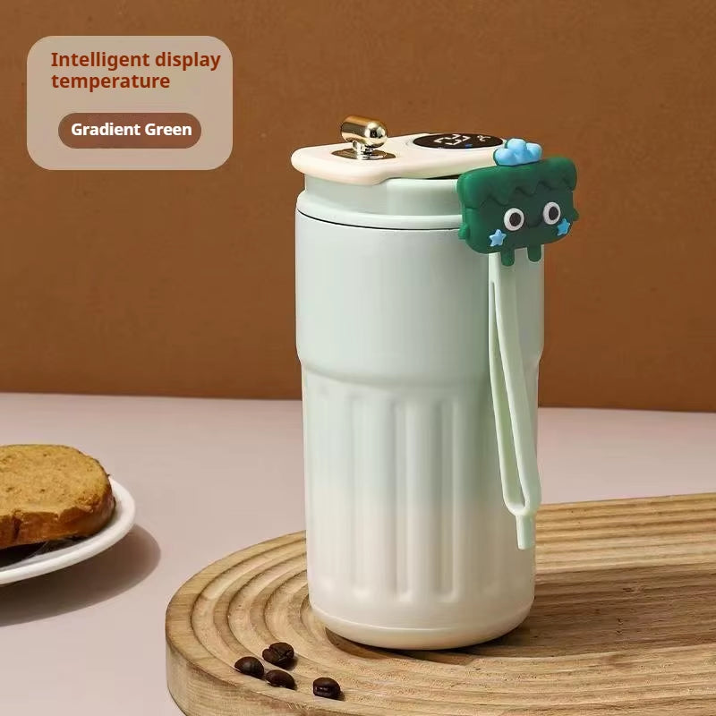 450ML LED Temperature Display Coffee Cup Keep Cold and Heat Thermal Mug Travel Vacuum Flask Stainless Steel Thermo Water Bottle