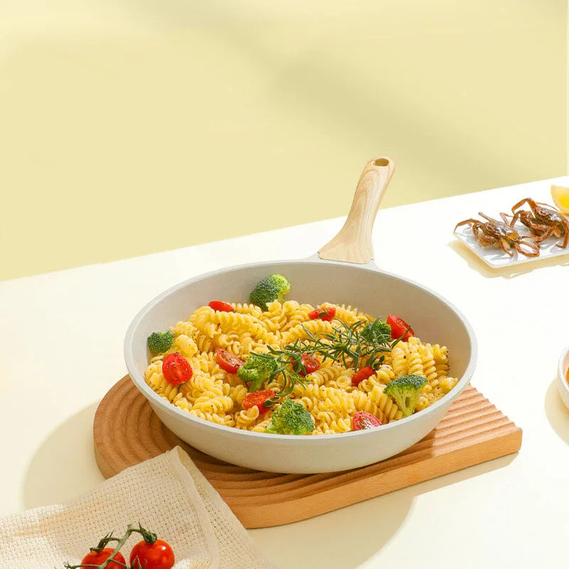 Durable Frying Pan Wok Pan Non-Stick Ceramic Pot Induction Gas Stove Universal Cookware Steak Cooking Saucepan Nonstick Pan
