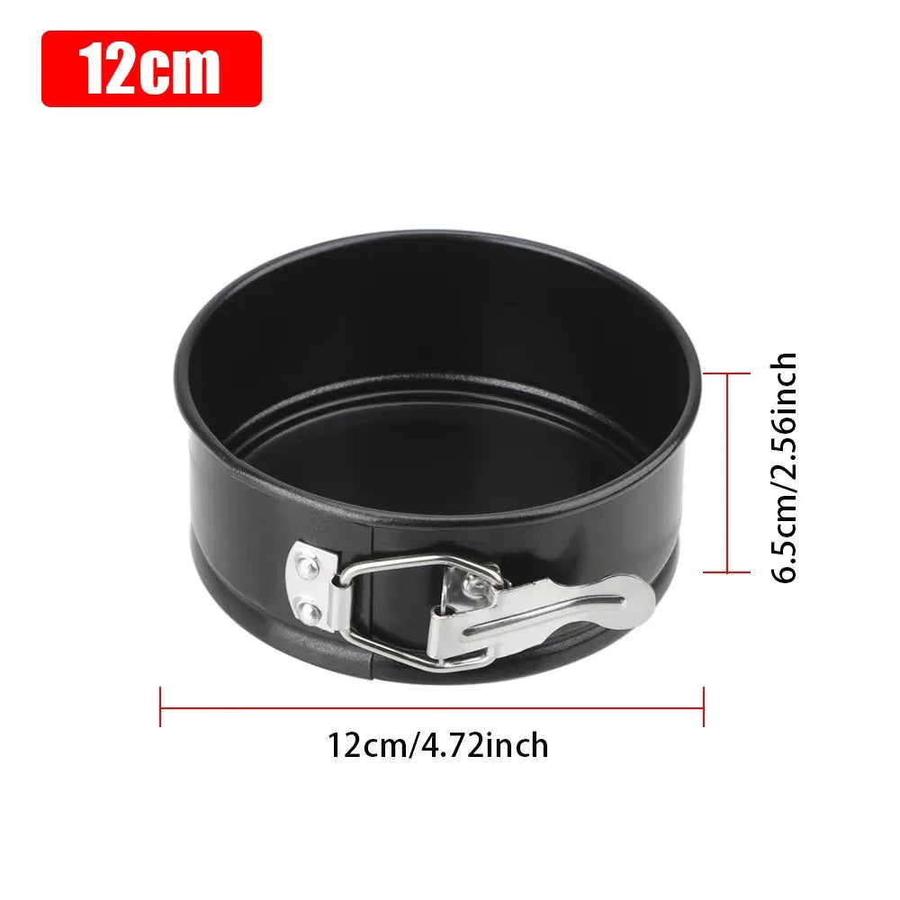 1Pcs 12/16/20/24/28Cm Springform Cake Pan Carbon Steel Non Stick Leakproof Cake Baking Pans with Removable Bottom round Mold