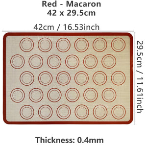 1PC Silicone Baking Mat for Oven, Thin 0.4Mm, Reusable Non Stick Heat Resistant Bakeware Sheets Liner Baking Tools for Cookie