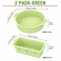 2 Pack Silicone Cake Pan and Loaf Pan Set Non Stick Baking Molds for Oven Air Fryer Accessories Food Grade Bread Bakeware