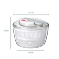 3L Salad Spinner Large Salad Sowl with Lid One-Handed Easy Press Salad Spinner Washer Dryer Drainer Mixer JT249