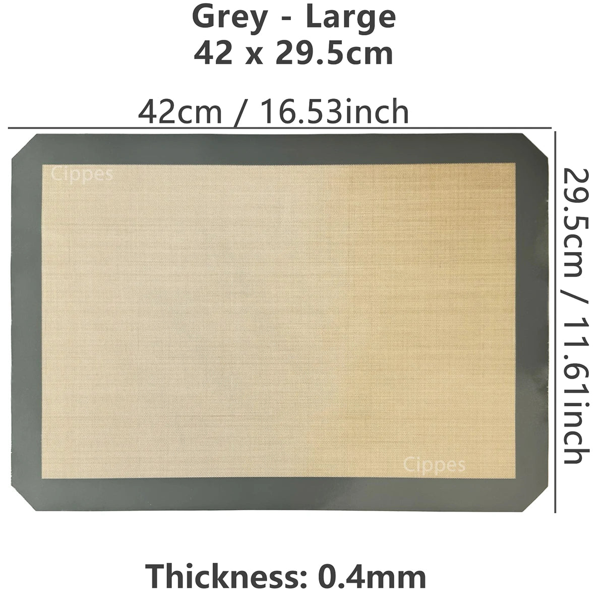 1PC Silicone Baking Mat for Oven, Thin 0.4Mm, Reusable Non Stick Heat Resistant Bakeware Sheets Liner Baking Tools for Cookie
