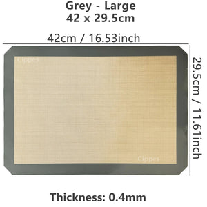 1PC Silicone Baking Mat for Oven, Thin 0.4Mm, Reusable Non Stick Heat Resistant Bakeware Sheets Liner Baking Tools for Cookie
