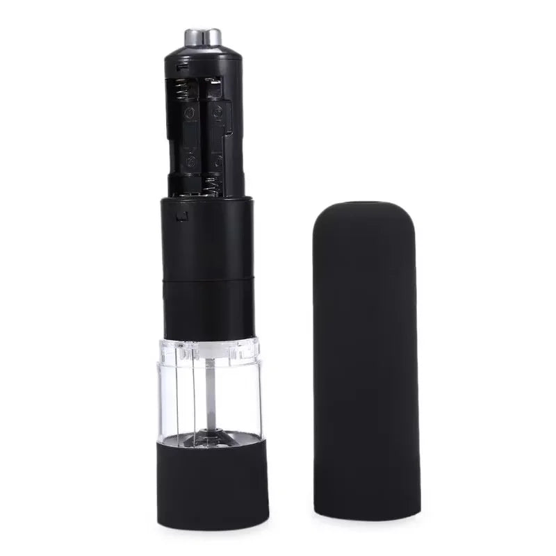 Battery Electric Automatic Mill Pepper and Salt Grinder with LED Light Adjustable Coarseness Spice Grinder Kitchen Cooking Tool