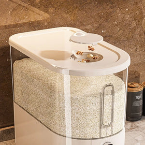 Airtight Insect-Proof Rice Storage Container 5/10KG Moisture Proof Dry Food Dispenser Sealed Storage Container Grains