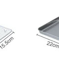 Stainless Steel Baking Pan Tray with Wire Rack Cake Baking BBQ Pan Tray Plate Oven Brownie Rack Cooking Roasting Grilling Tool