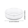 360° Rotating Tray Lazy Susan Fridge Organizer Turntable Storage Tray Clear Food Storage Organizer Spice Rack Kitchen Organizer