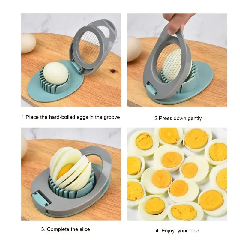 Multipurpose Stainless Steel Wire Egg Slicer,Egg Slicer for Hard Boiled Eggs, Aluminium Egg Cutter , Fruit Garnish Slicer
