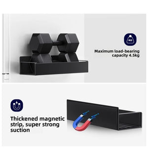 Refrigerator Magnetic Shelf Spice Sundry Side Storage Rack Hanging Basket Space Saving Kitchen Organizer Shelf Household Storage