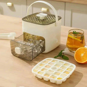 48 Grid Reusable Ice Cube Tray One-Touch Easy Release Ice Maker Mold, Household Homemade Ice Making Tool for Kitchen Refrigerato