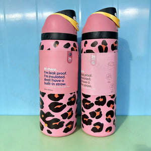 Portable Fruit Car Cup Thermoses Summer Soccer Stainless Steel Insulated Cup 32OZ Large-Capacity Football Water Bottles