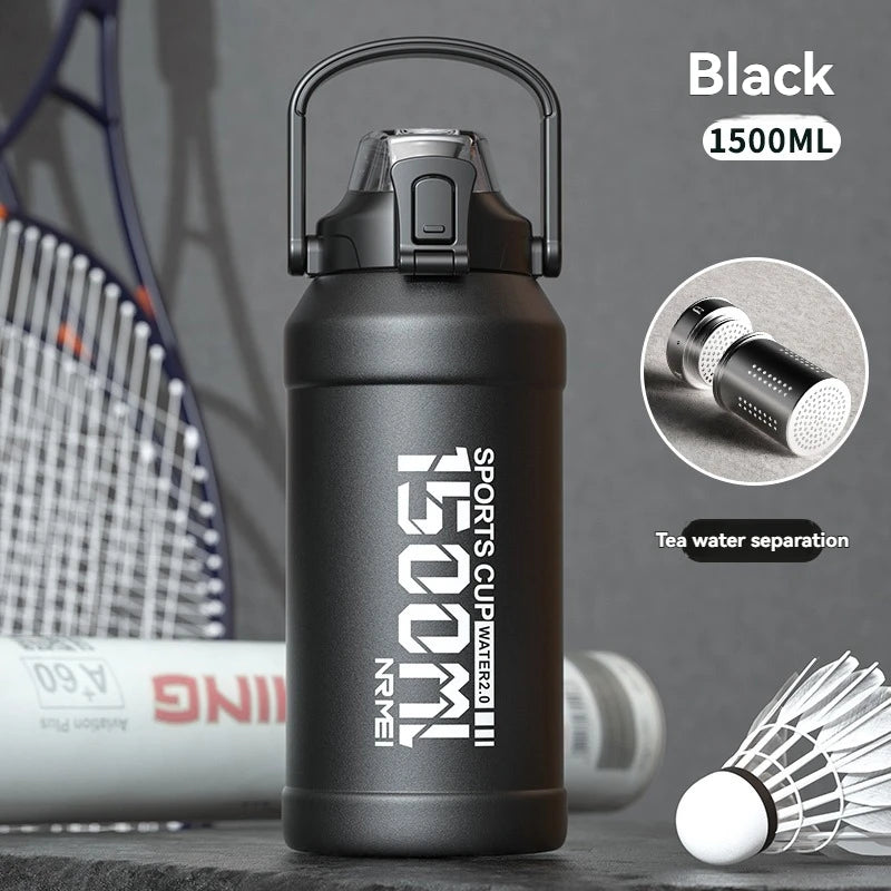 Thermos Water Bottle with Straw Handle Cup 316 Stainless Steel Flask Large Capacity Vacuum Insulated Tumbler