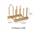 2026 DIY Locker Bamboo Drain Rack Wooden Plate Rack Dish Rack Kitchen Organizer for Plates/Cutting Boards/Plates/Cups/Pot Lid