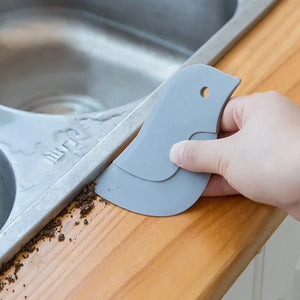 Household Kitchen Multifunctional Soft Scraper Dirt and Grease Cleaning Tool Silicone Scraper to Clean Pots and Oil Stains