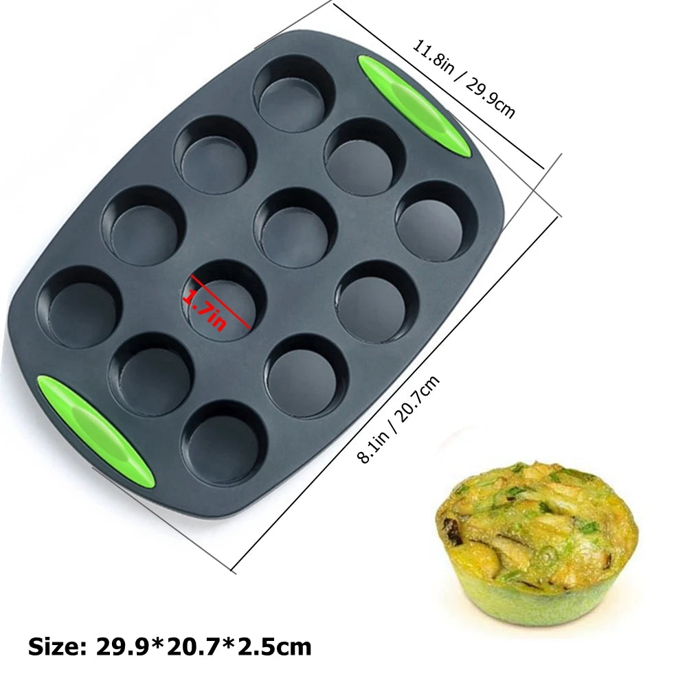 Silicone Cake Pan Non-Stick 8-10-Inch Food Grade Silicone Cake Mold Baking Pan Toast Tray Bread Pan Dessert Bakeware Cake Tools
