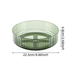 360° Rotating Tray Lazy Susan Fridge Organizer Turntable Storage Tray Clear Food Storage Organizer Spice Rack Kitchen Organizer