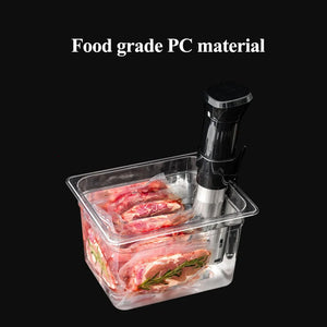 Sous Vide Cooker Container with Two Sizes 6L or 11L for Immersion Circulators Sous-Vide Machine Food Grade PC Material