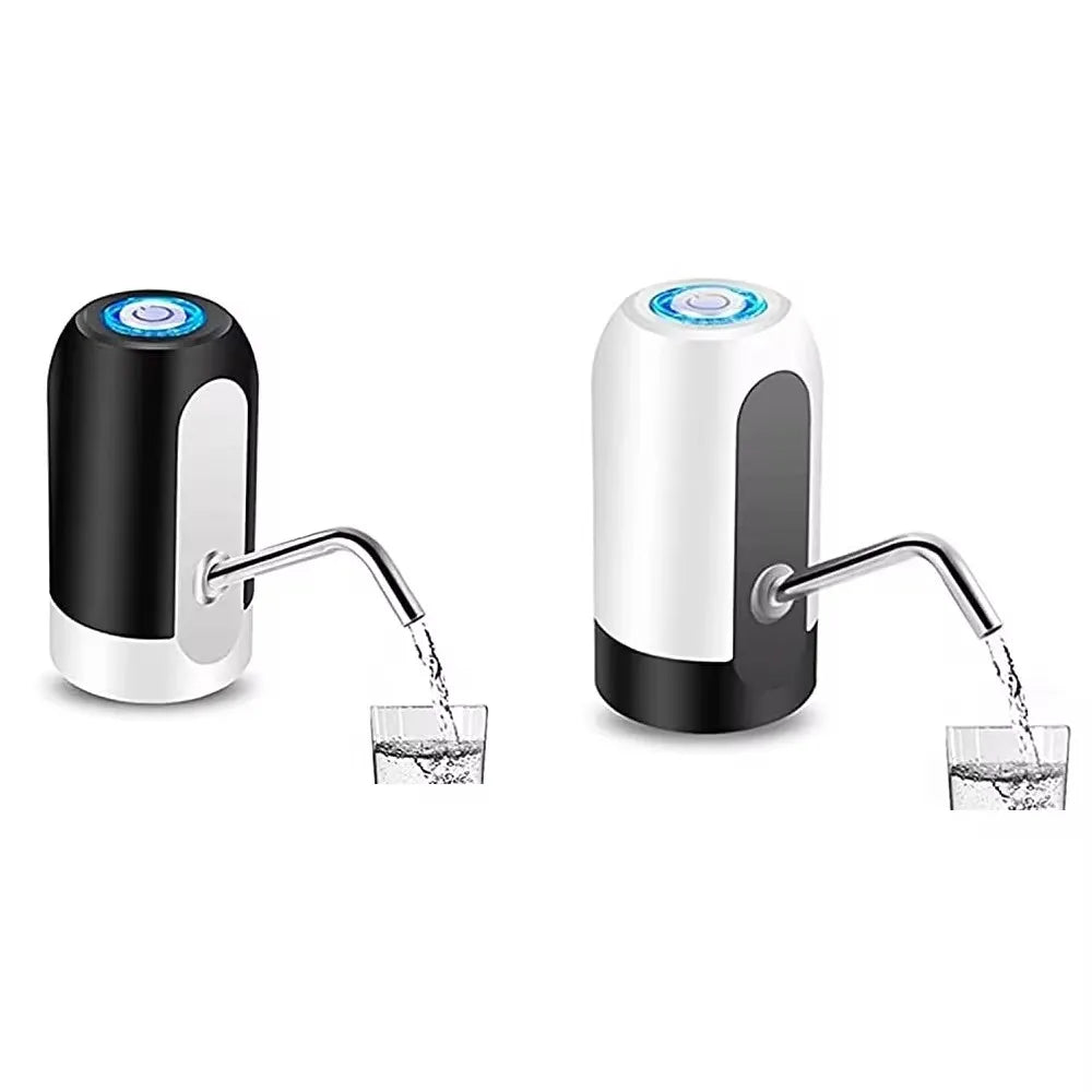 1Pcwhite/Black Water Bottle Pump USB Charging Auto Switch Drinking Dispenser Charging One Click Auto Switch Drink Pump Dispenser