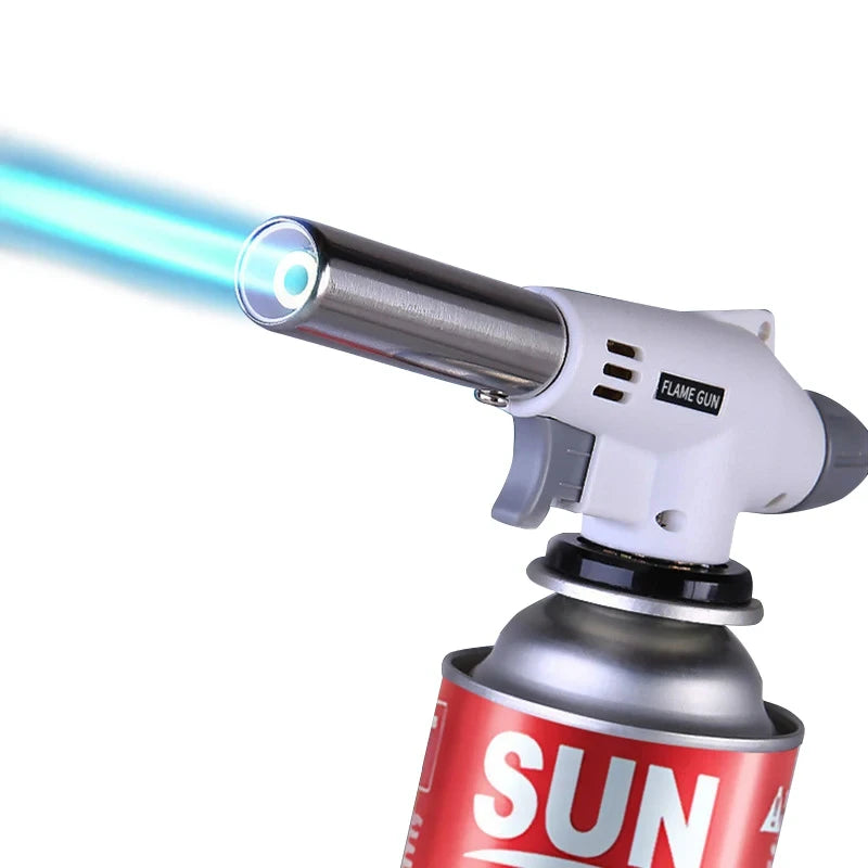 Torch Cooking Autoignition Butane Gas Welding-Burner Welding Gas Burner Flame Gas Torch Flame Gun Blow for BBQ Camping Cooking