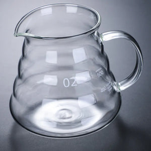 360/600/800Ml Heat Resistant Coffee Pot Clear Glass Kettle Sharing Pot with Lids, Pour over Coffee Espresso Maker Accessories
