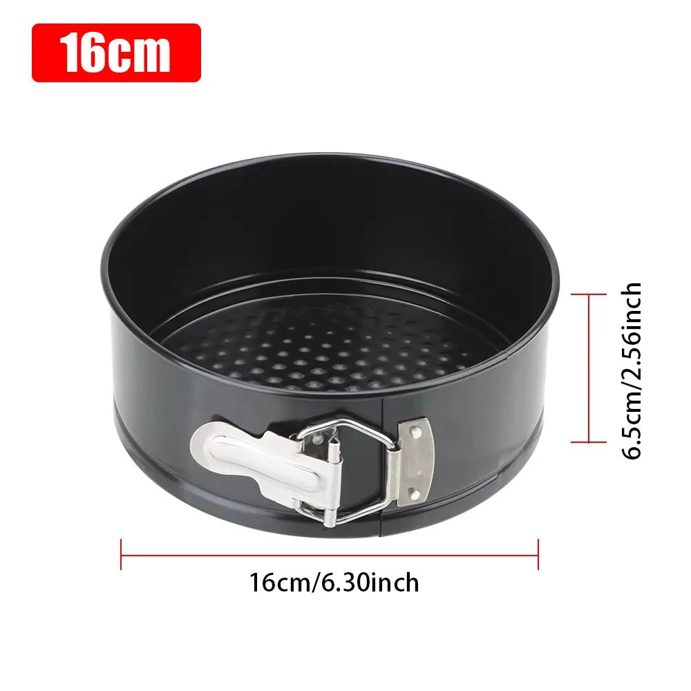 1Pcs 12/16/20/24/28Cm Springform Cake Pan Carbon Steel Non Stick Leakproof Cake Baking Pans with Removable Bottom round Mold