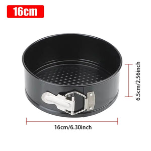 1Pcs 12/16/20/24/28Cm Springform Cake Pan Carbon Steel Non Stick Leakproof Cake Baking Pans with Removable Bottom round Mold