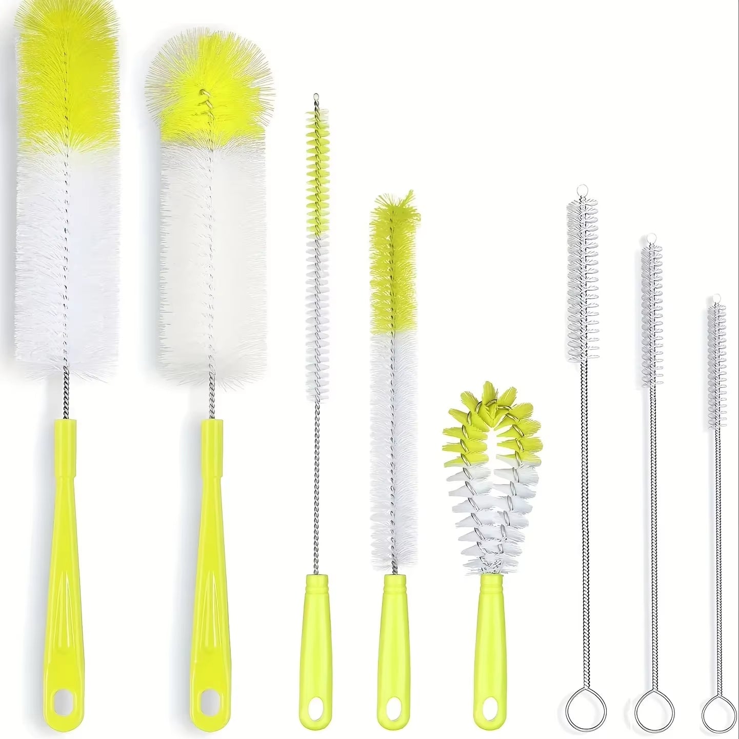 8Pcs Straw Brush,Tea Stain Removal Brush,No Dead Corner, Multipurpose Kitchen Cleaning Brush,For Water Bottle,Tea Cup, Groove,