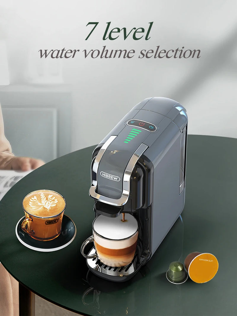 Multiple Capsule Coffee Machine, Hot/Cold Dolce Gusto Milk Nespresso Capsule ESE Pod Ground Coffee Cafeteria 20Bar 5 in 1