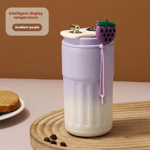 450ML LED Temperature Display Coffee Cup Keep Cold and Heat Thermal Mug Travel Vacuum Flask Stainless Steel Thermo Water Bottle