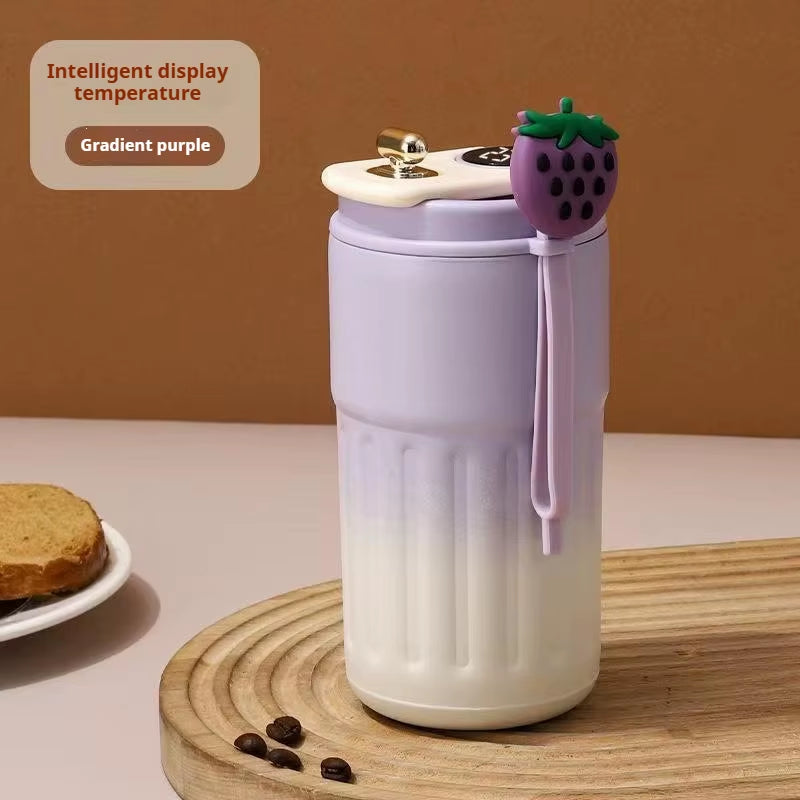 450ML LED Temperature Display Coffee Cup Keep Cold and Heat Thermal Mug Travel Vacuum Flask Stainless Steel Thermo Water Bottle