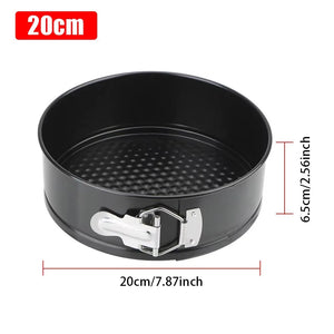 1Pcs 12/16/20/24/28Cm Springform Cake Pan Carbon Steel Non Stick Leakproof Cake Baking Pans with Removable Bottom round Mold