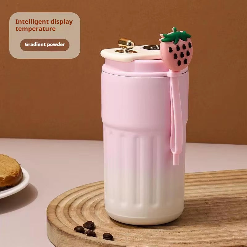 450ML LED Temperature Display Coffee Cup Keep Cold and Heat Thermal Mug Travel Vacuum Flask Stainless Steel Thermo Water Bottle
