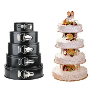 1Pcs 12/16/20/24/28Cm Springform Cake Pan Carbon Steel Non Stick Leakproof Cake Baking Pans with Removable Bottom round Mold