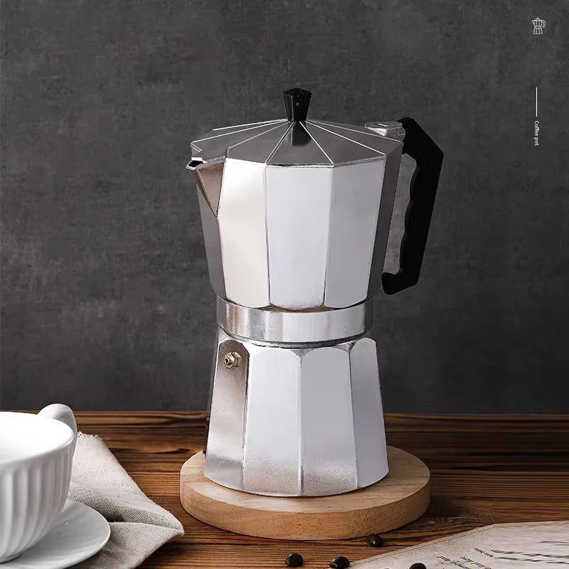 Mocha Coffee Pots Italian Aluminum Octagonal Pot Coffee Cup Maker Tea Maker Portable Coffee Maker