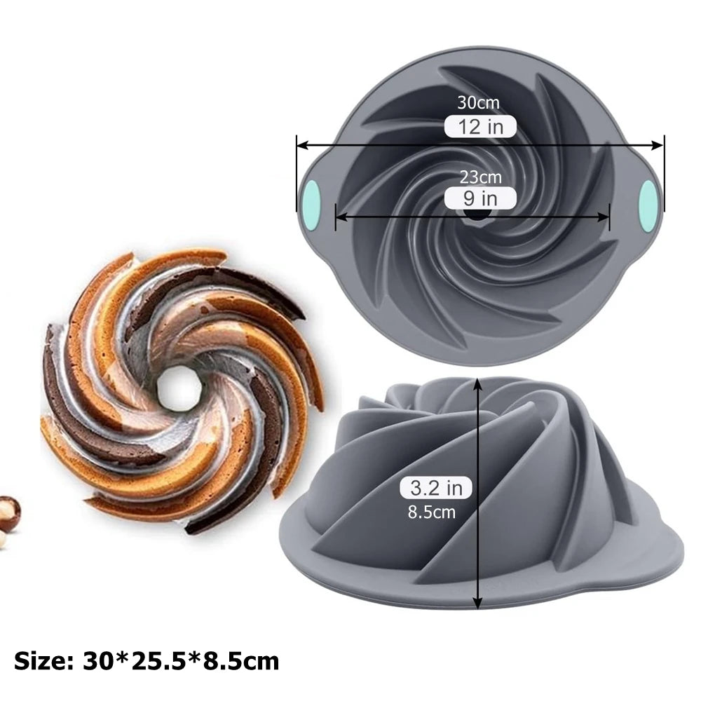 Silicone Cake Pan Non-Stick 8-10-Inch Food Grade Silicone Cake Mold Baking Pan Toast Tray Bread Pan Dessert Bakeware Cake Tools