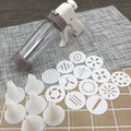 1Pc-Cake Cream Decorating Gun Set Cookie Biscuit Pastry Syringe Stainless Steel Nozzle Squeezer Extruder Baking Tools