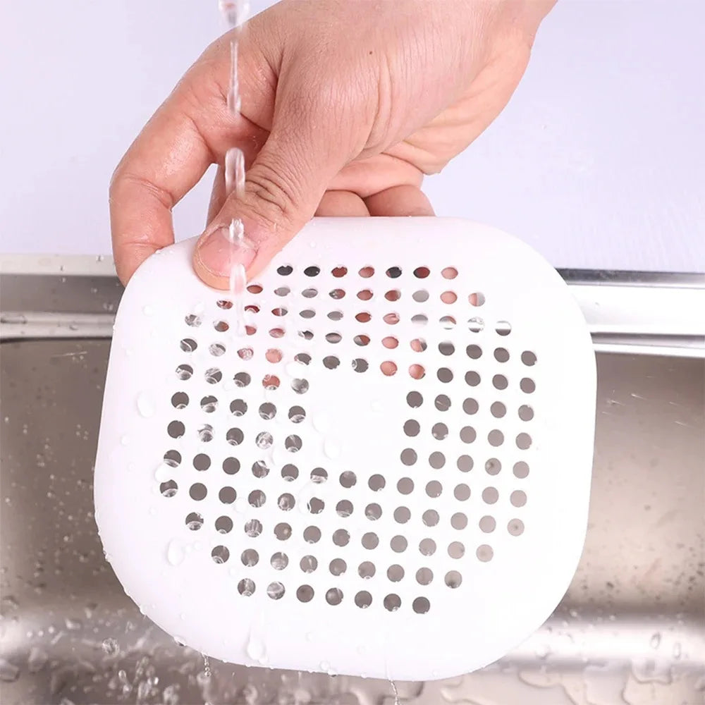 Anti Clogging Silicone Floor Drain Cover for Sink, Bathroom Drainage Outlet, Hair anti Clogging Filter, Sewer Outlet, Filter SCR