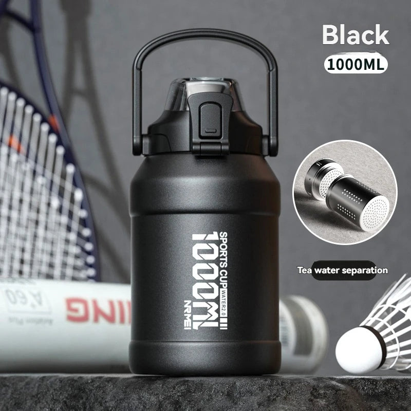 Thermos Water Bottle with Straw Handle Cup 316 Stainless Steel Flask Large Capacity Vacuum Insulated Tumbler