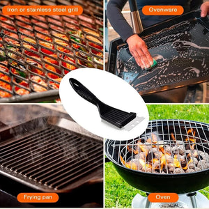 8Inch Grill Brush Stainless Steel Wire Extra Strong Cleaning Brush Heavy Duty Grill Brush Cleaner for Outdoor Home Cooking Tools